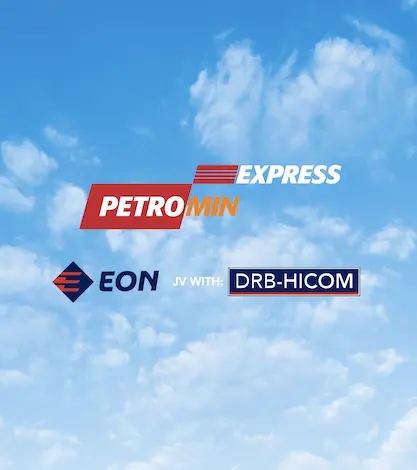 Hero-Banner-containing-logo-of-petromin-malaysia-and-partners-with-blue-sky-background-square-size